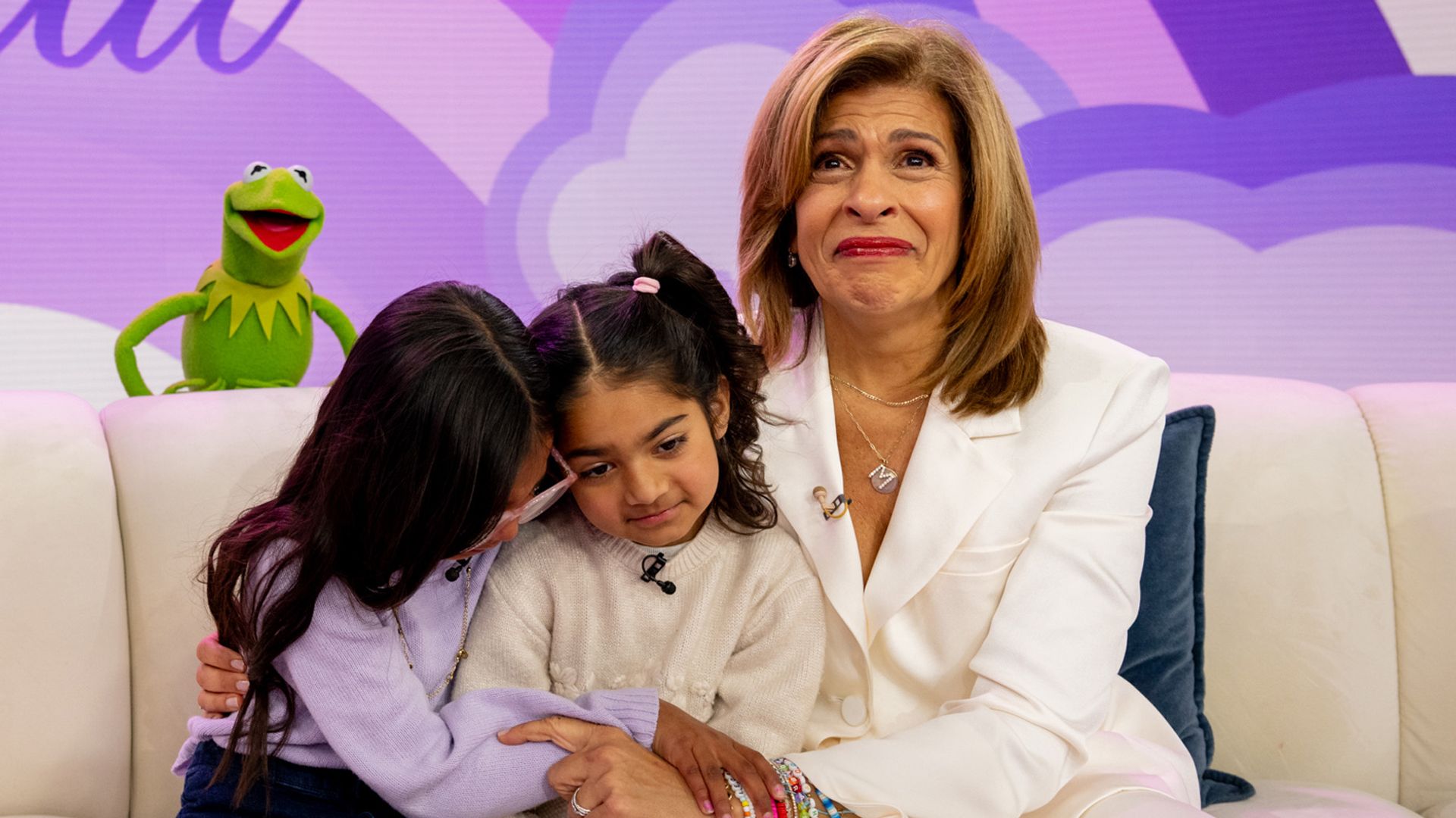 Hoda Kotb with her daughters Haley and Hope 