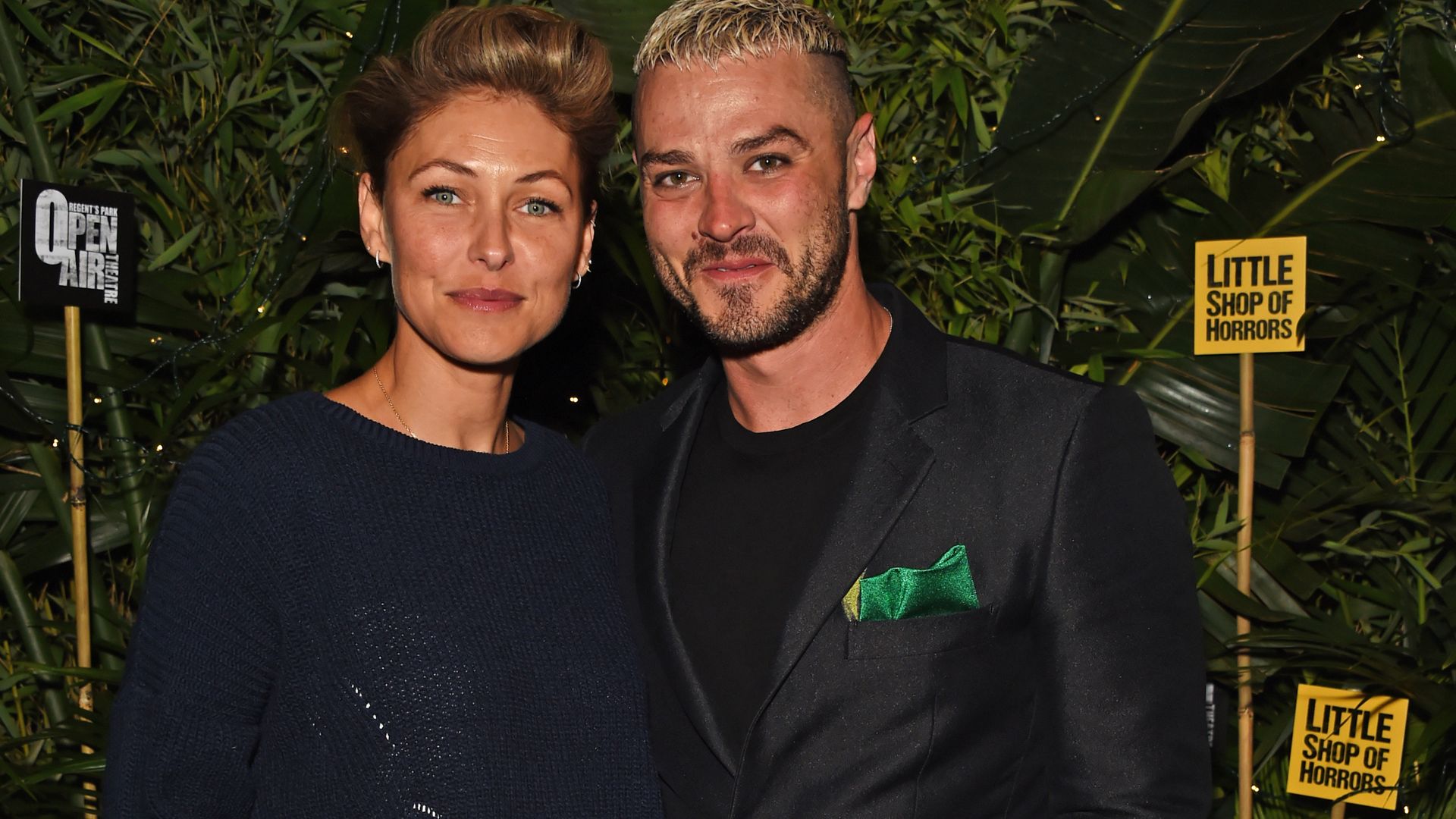 Emma Willis and Matt Willis attend the press night after party for Little Shop Of Horrors