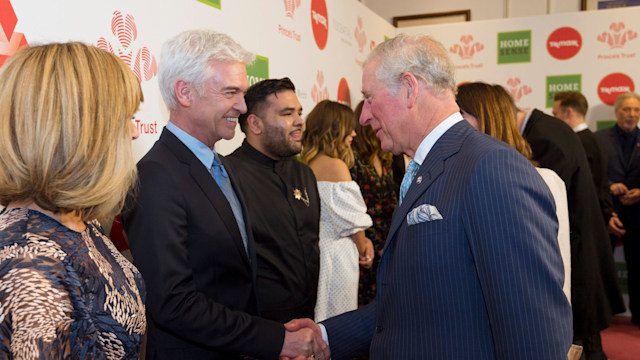 Phillip Schofield and Prince Charles in 2018