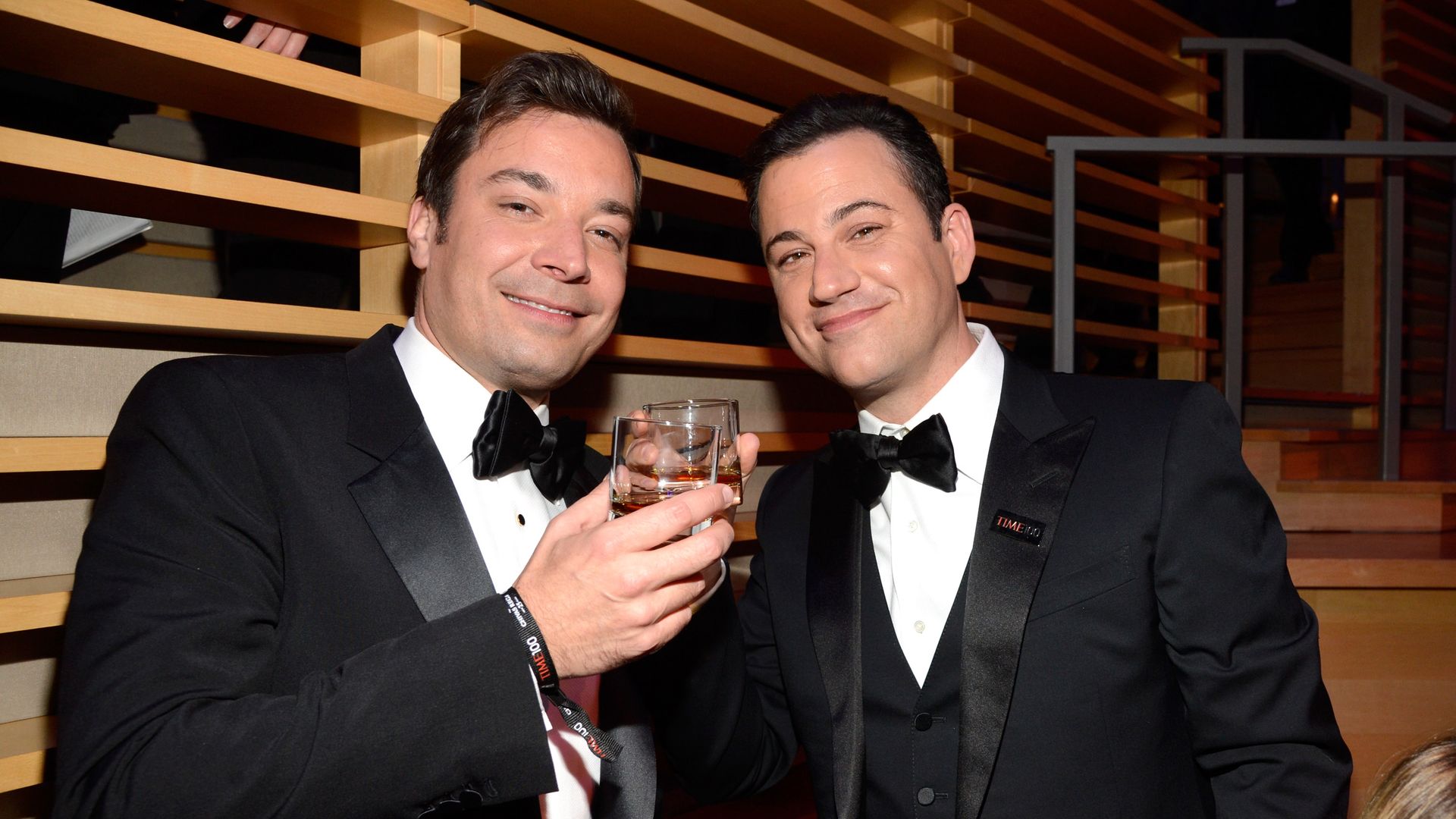 Jimmy Fallon and Jimmy Kimmel attend TIME 100 Gala on April 23, 2013 in New York City