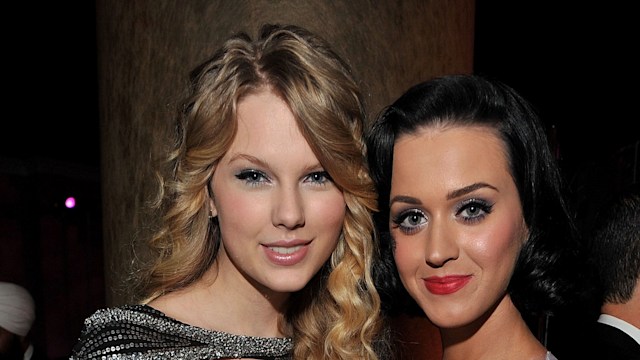 Singers Taylor Swift and Katy Perry attend the 2009 GRAMMY Salute To Industry Icons honoring Clive Davis at the Beverly Hilton Hotel on February 7, 2009 