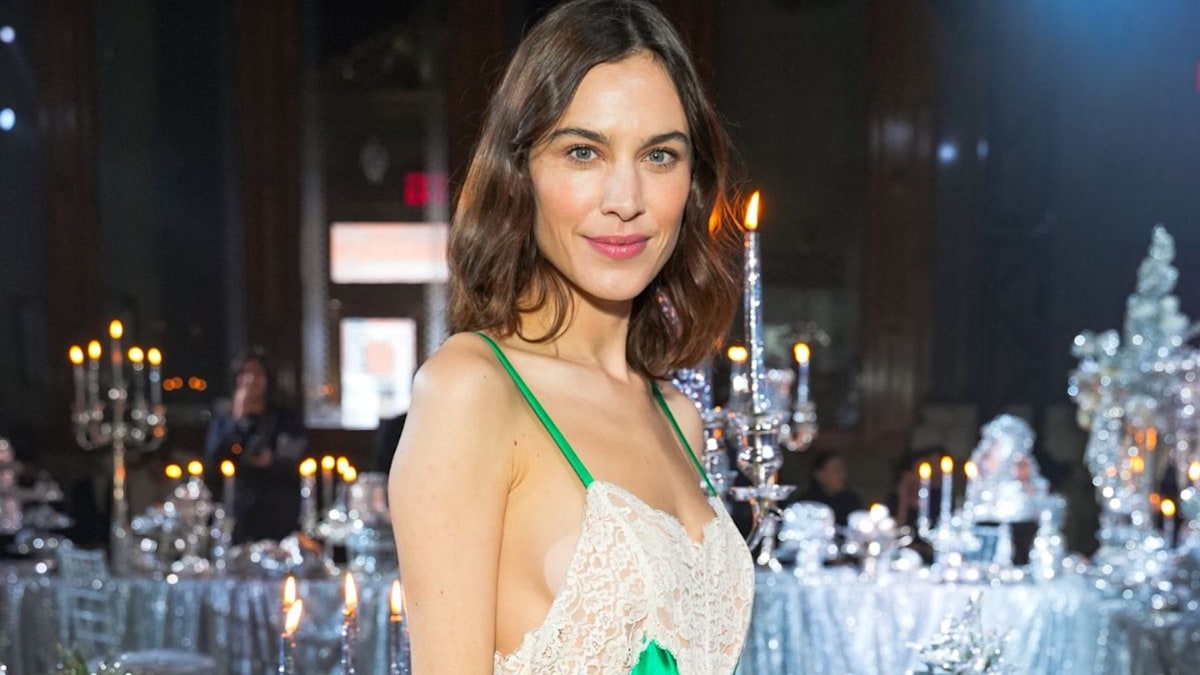 Fashionista Alexa Chung fends off the chill in cool layers in NYC