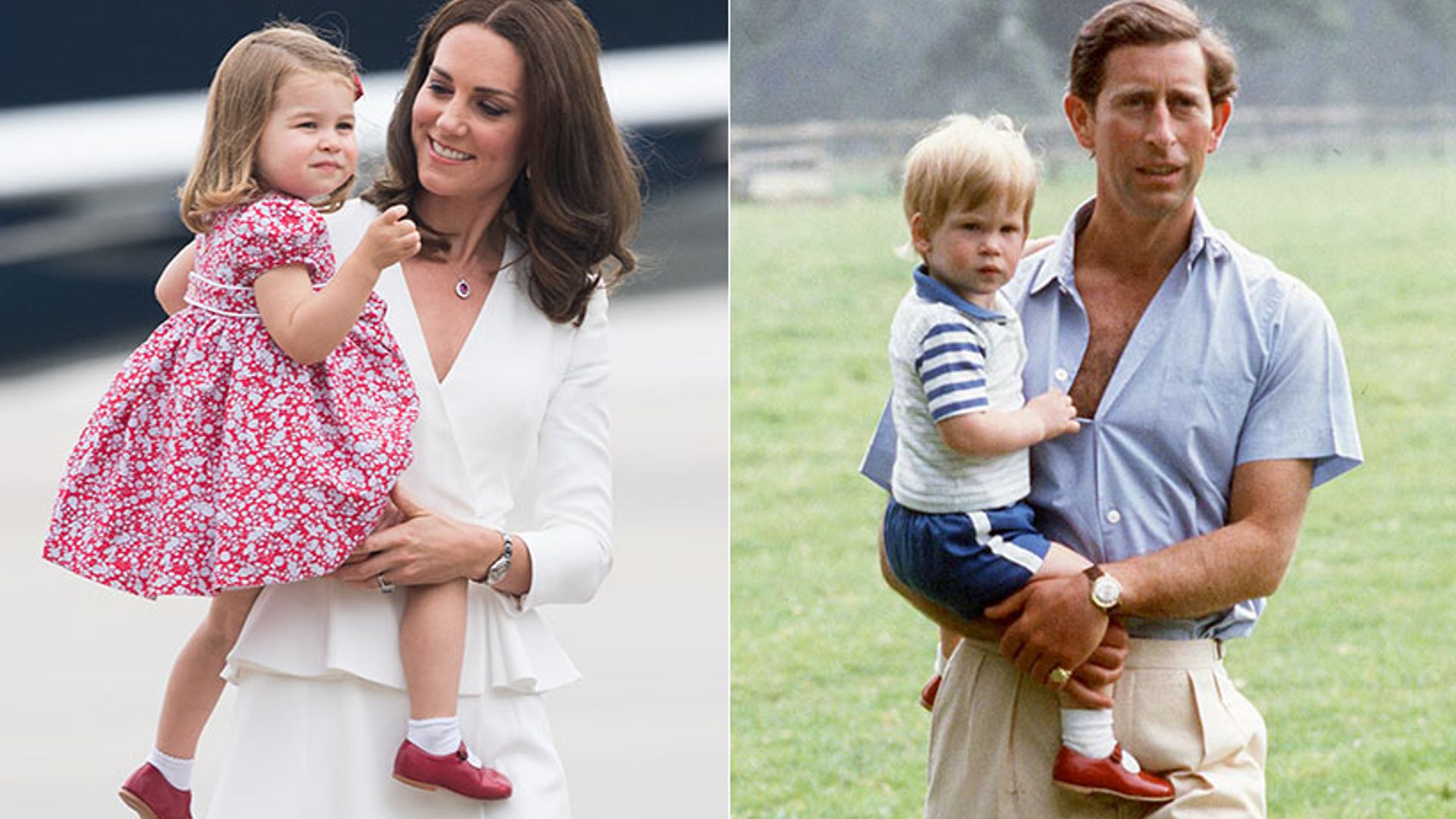 Princess Charlotte uses Prince Harry's hand-me-down shoes for royal tour