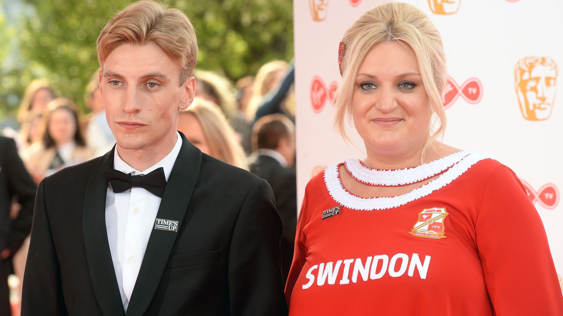 Charlie Cooper and Daisy May Cooper at the BAFTAs