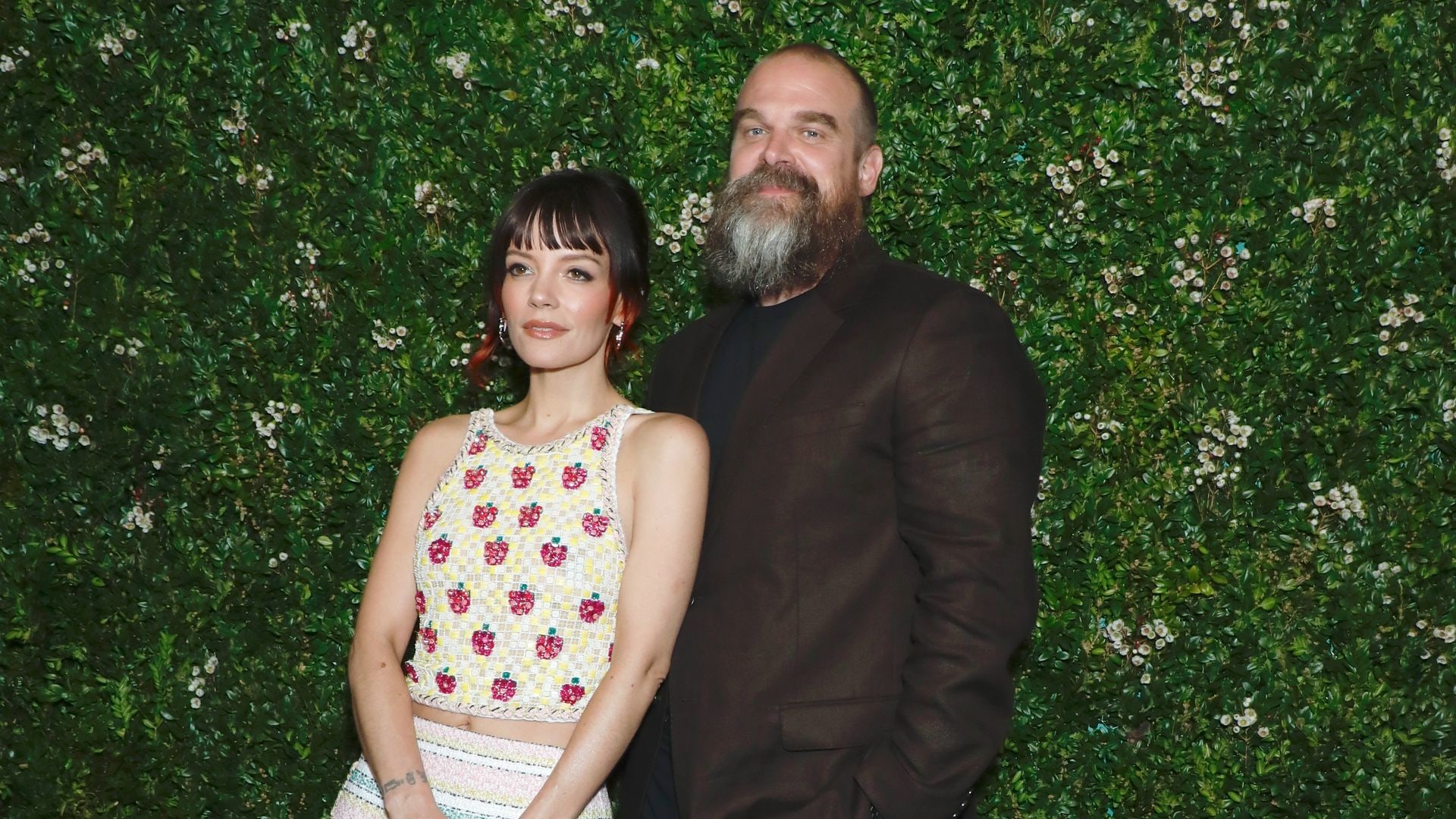 Lily Allen and David Harbour attend 17th Annual Tribeca Artists Dinner Hosted by Chanel, 2