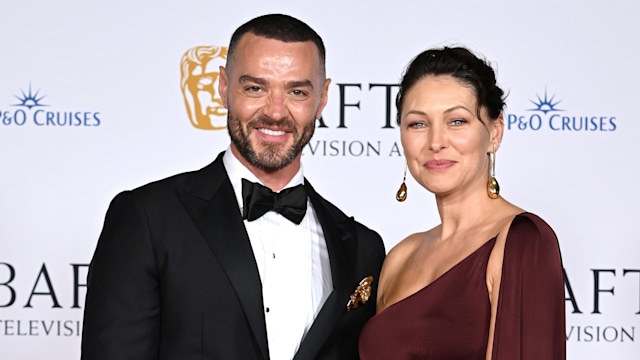 Presenters of the Live Event Coverage Award Matt Willis and Emma Willis pose in the Winners Room during the 2024 BAFTA Television Awards with P&O Cruises at The Royal Festival Hall on May 12, 2024 in London, England