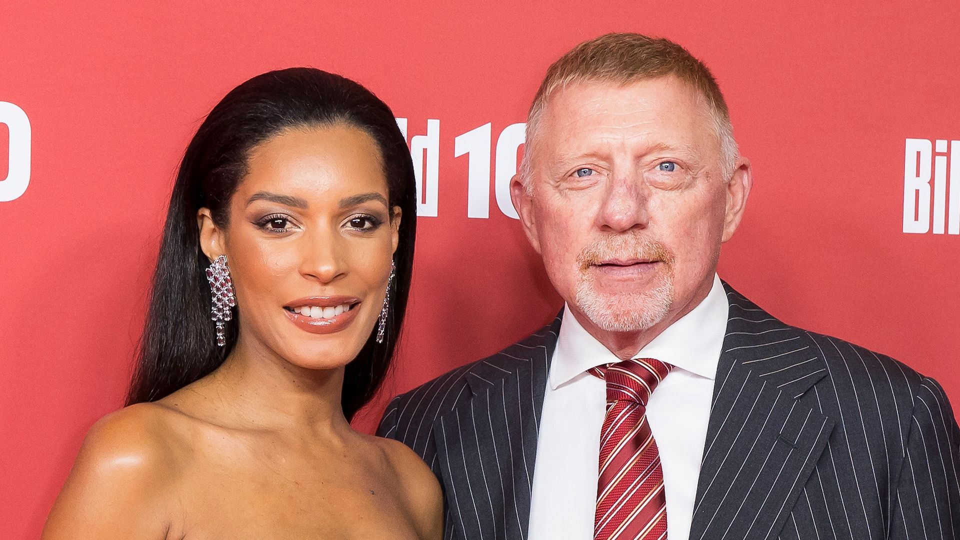 BERLIN, GERMANY - SEPTEMBER 18: Lilian de Carvalho and Boris Becker attend BILD100 at Axel Springer Neubau on September 18, 2025 in Berlin, Germany. (Photo by Ben Kriemann/Getty Images)