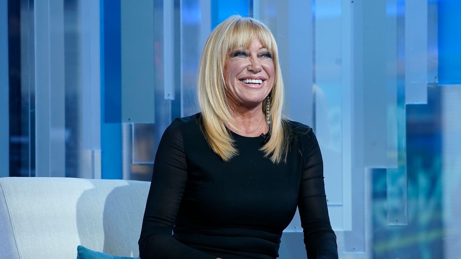 Suzanne Somers during' "Mornings With Maria" at Fox Business Network Studios on January 09, 2020 in New York City