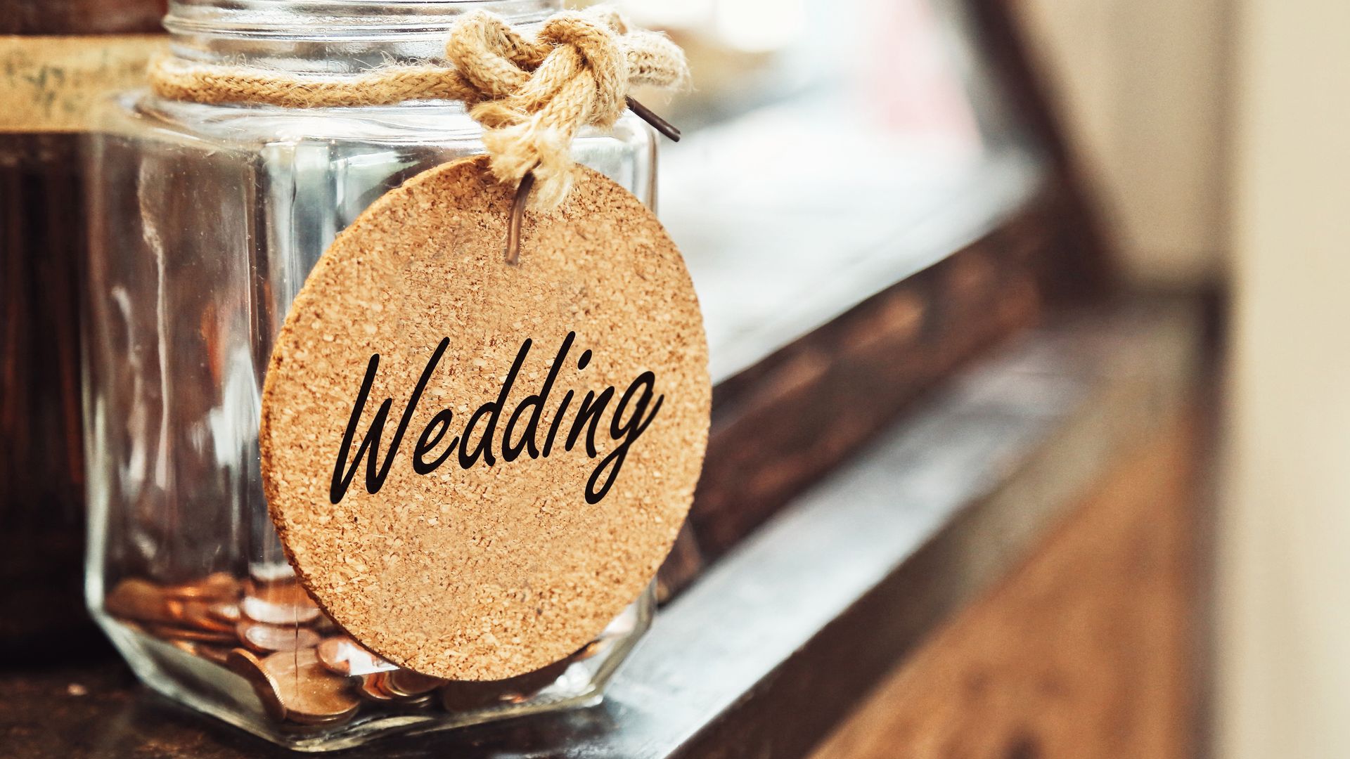 A wedding budget jar