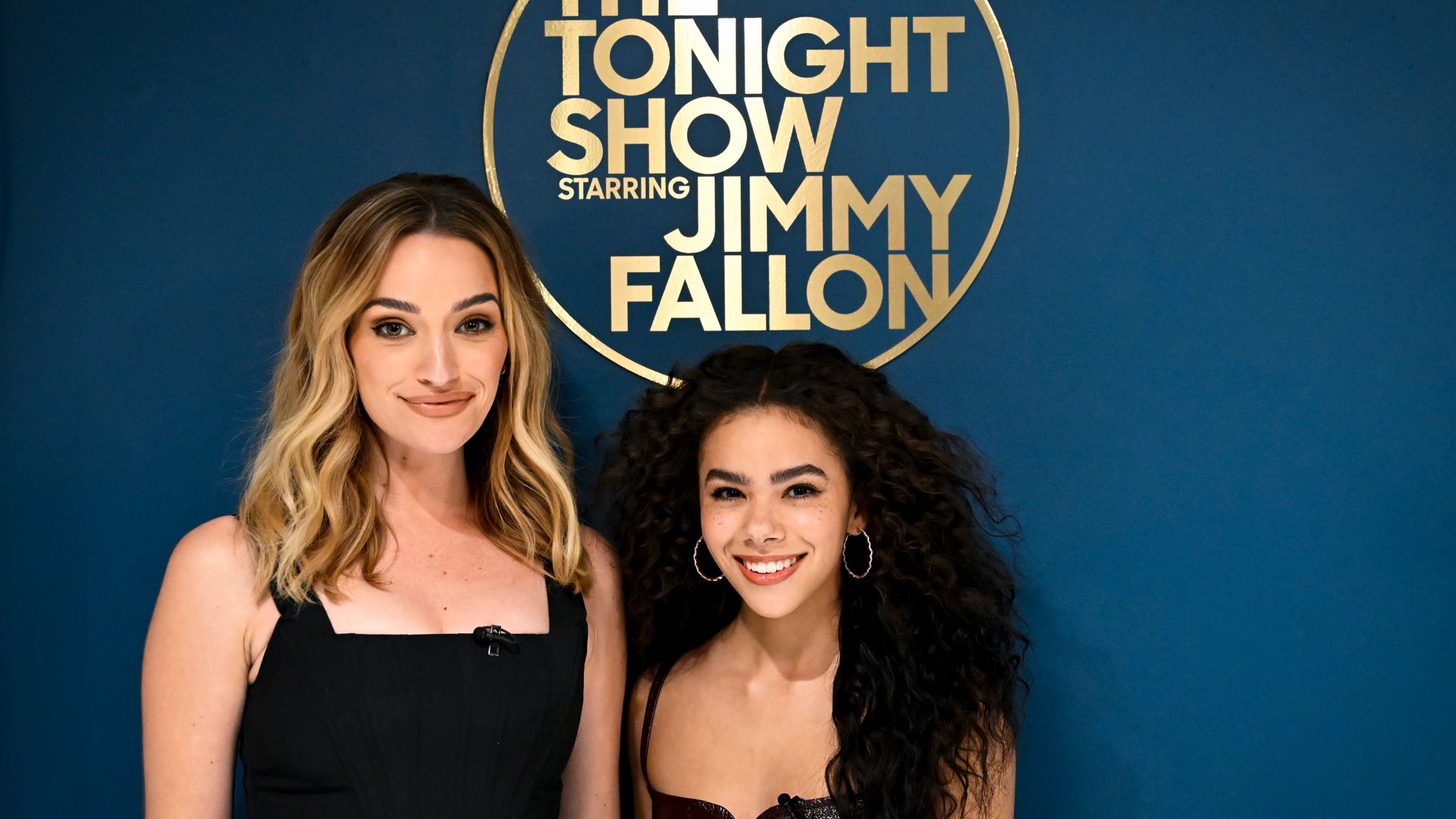 Brianne Howey and Antonia Gentry on the Jimmy Fallon show