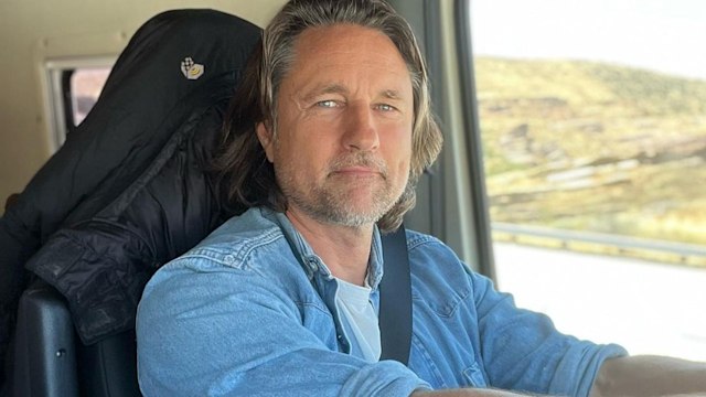 Martin Henderson driving van