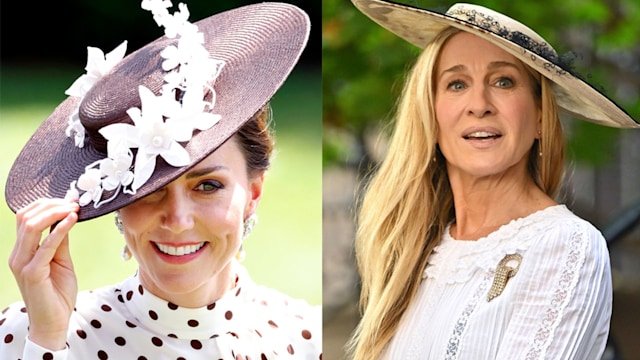 sarah jessica parker and kate middleton wearing hats