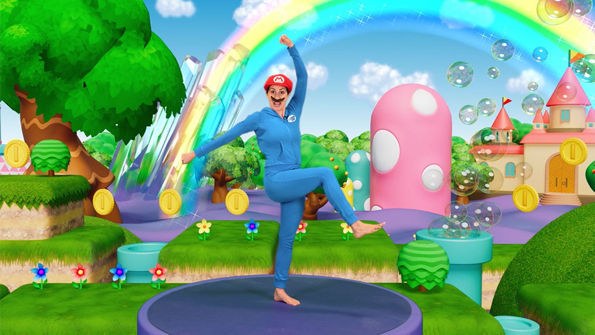 Super Mario 🍄  Yoga Adventure! - Cosmic Kids