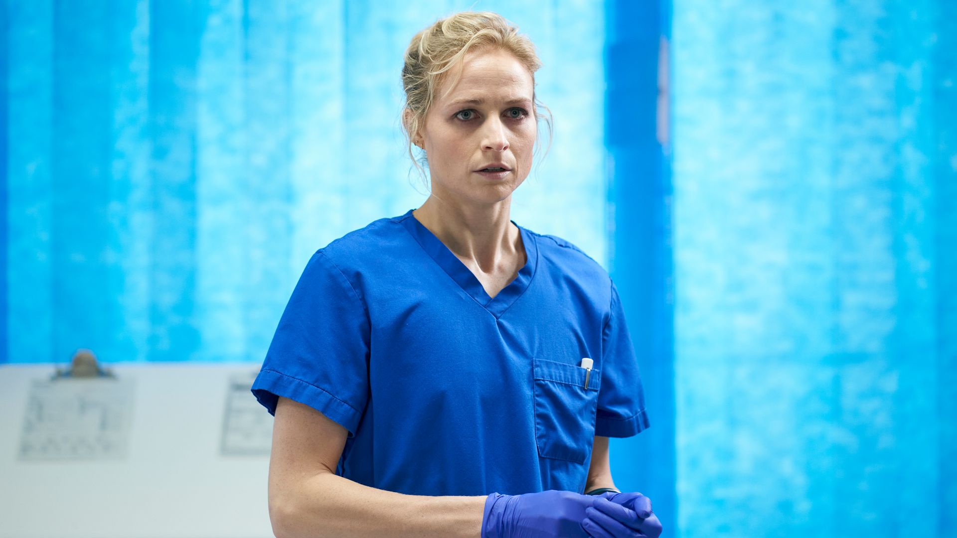 Niamh Algar as Dr Lucinda Edwards in Malpractice
