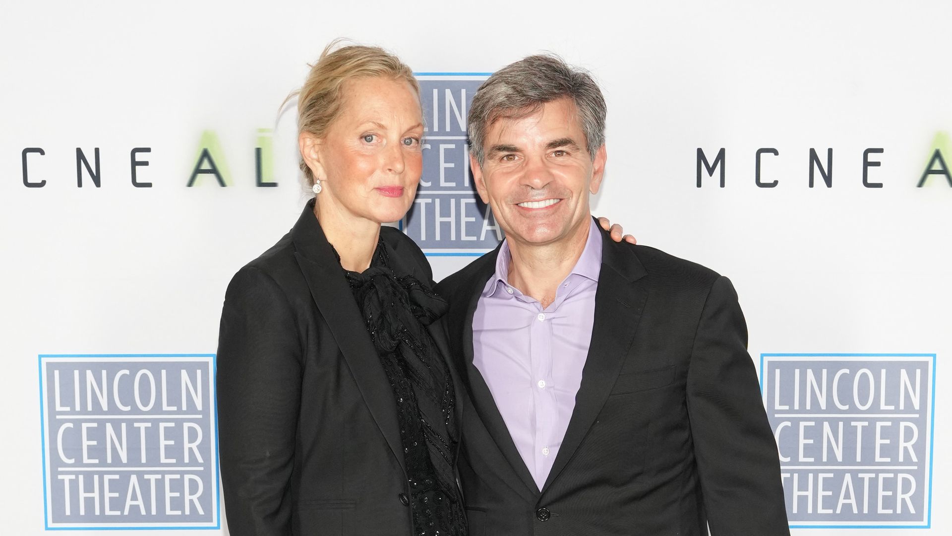 Ali Wentworth and George Stephanopoulos attend "McNeal" opening night at Lincoln Center Theater starring Robert Downey Jr. on September 30, 2024 in New York City