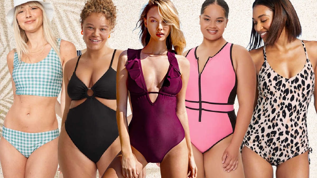 Swimsuits For All Women's Plus Size Longline High Neck Bikini Top - 8,  Black : Target