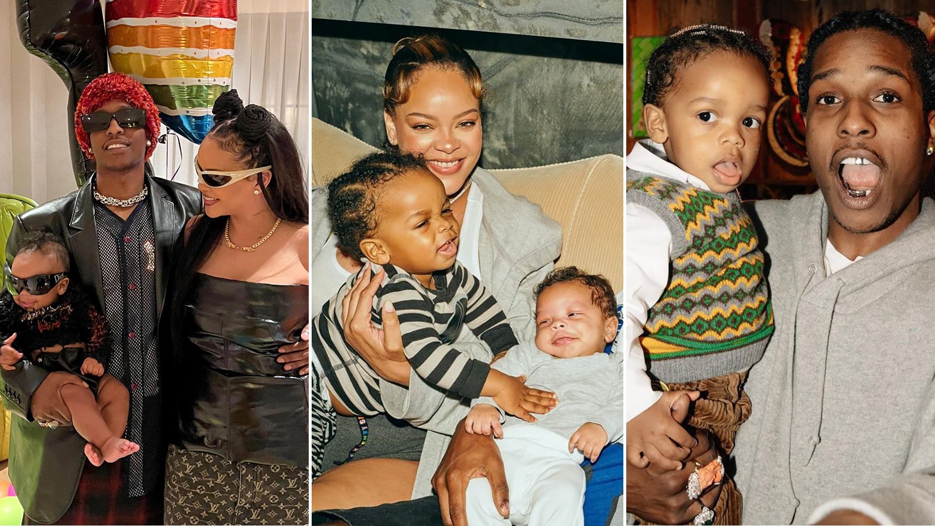 Rihanna and ASAP Rocky’s cutest photos of sons RZA and Riot Rose