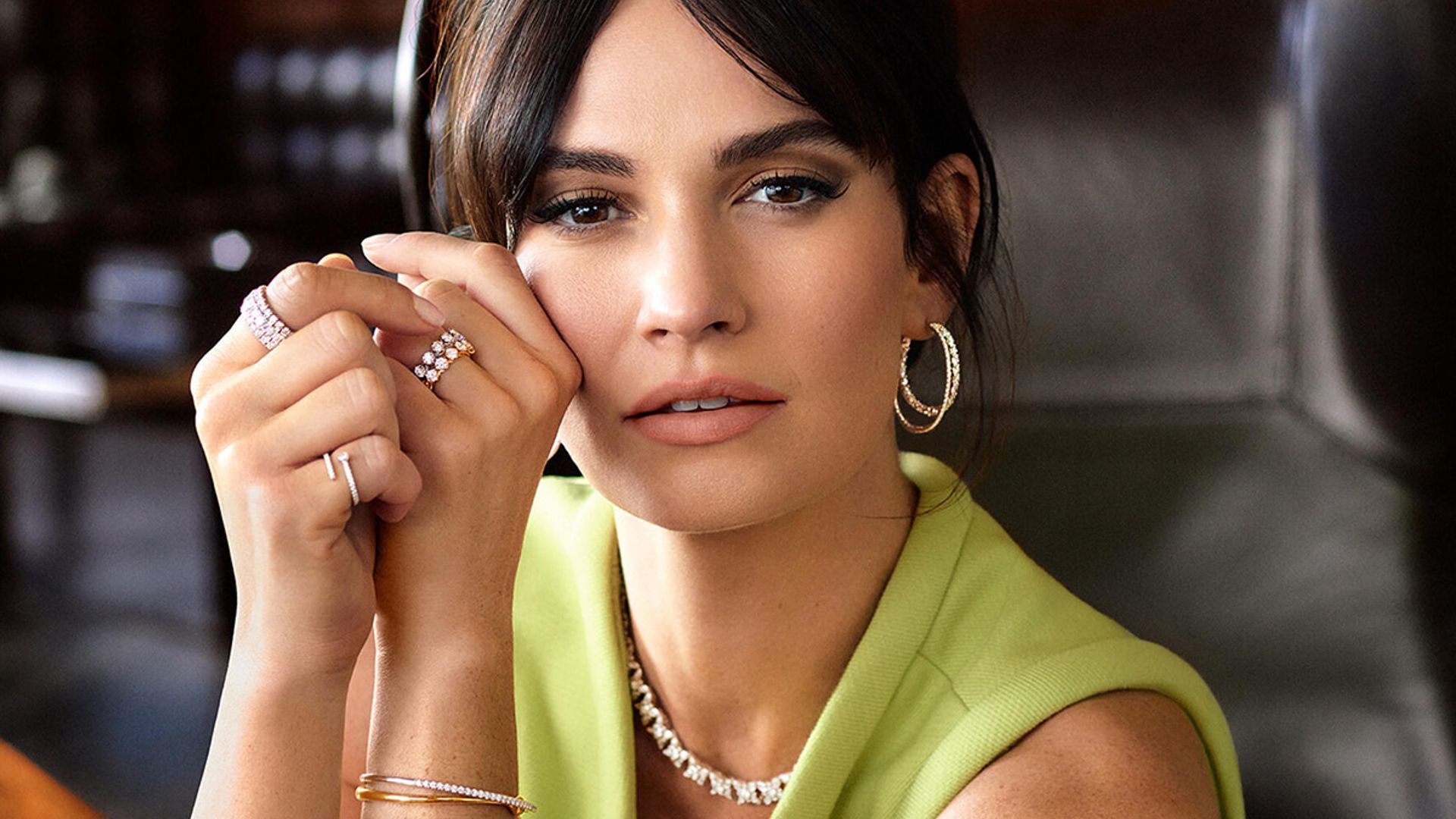 Lily James plays a 60s siren in dazzling new jewellery campaign 