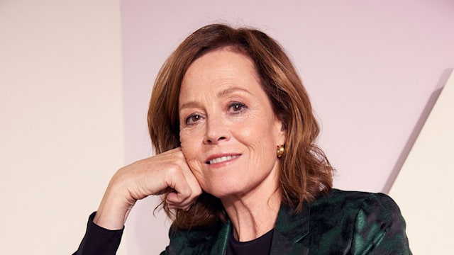 Sigourney Weaver poses at the IMDb Official Portrait Studio during D23 2022 at Anaheim Convention Center on September 10, 2022 in Anaheim, California. (Photo by Corey Nickols/Getty Images for IMDb)