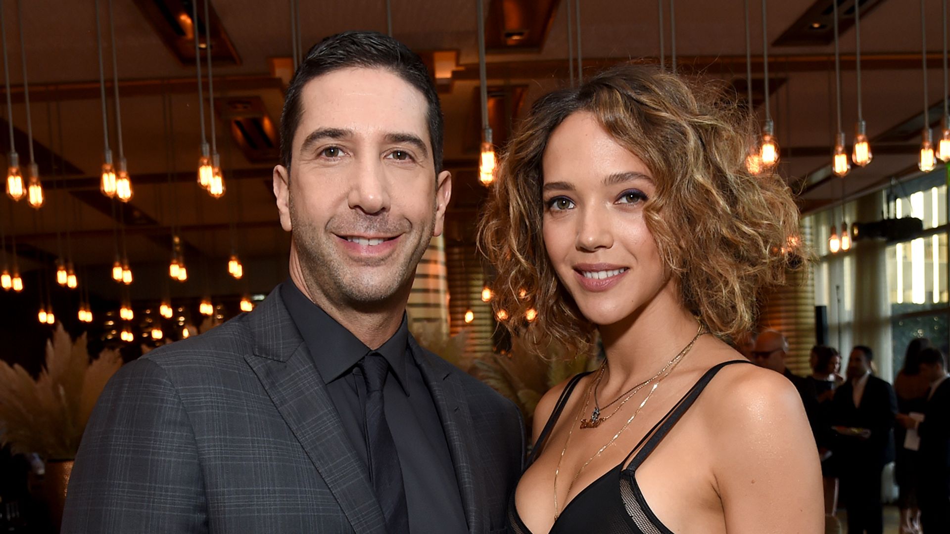 David Schwimmer and Zoe Buckman at Vanity Fair And FX's Annual Primetime Emmy Nominations Party on September 17, 2016 in Beverly Hills, California