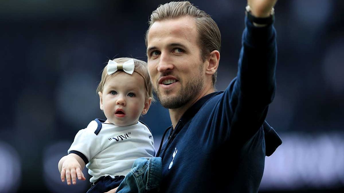 England captain Harry Kane's family life with wife Kate, three