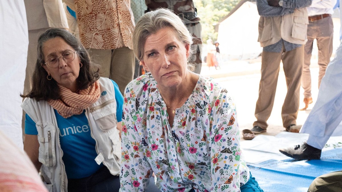 Duchess Sophie reduced to tears after meeting Sudanese refugees fleeing civil war