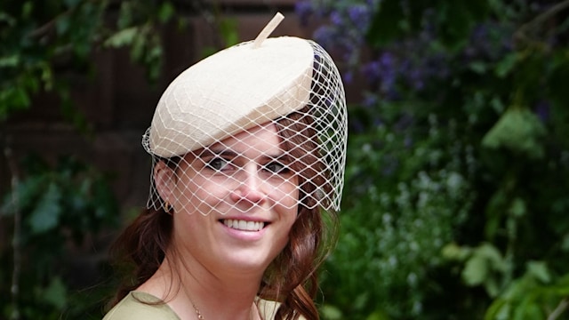 Princess Eugenie leaves Chester Cathedral after the wedding of Olivia Henson and Hugh Grosvenor, the Duke of Westminster. Picture date: Friday June 7, 2024. 