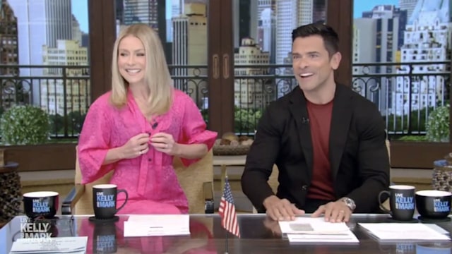 Kelly Ripa experiences an emergency wardrobe malfunction