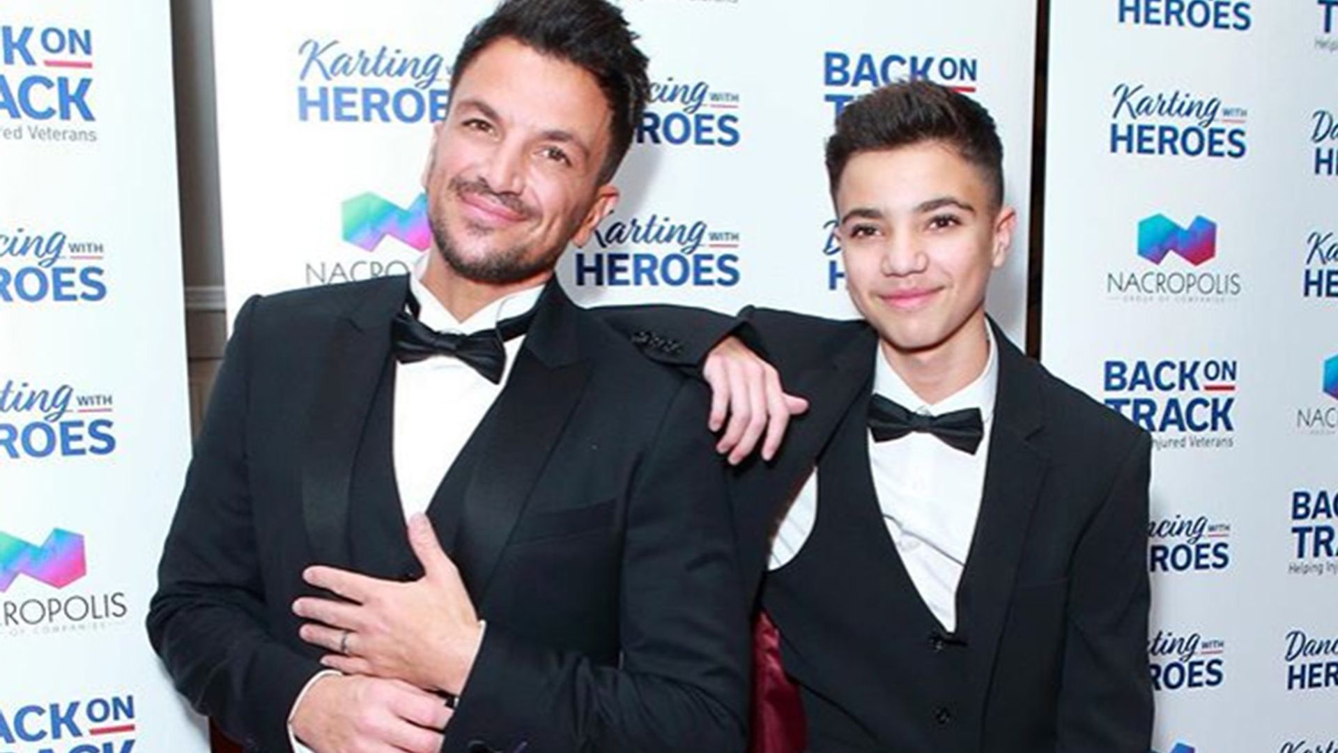 peter andre and his son 
