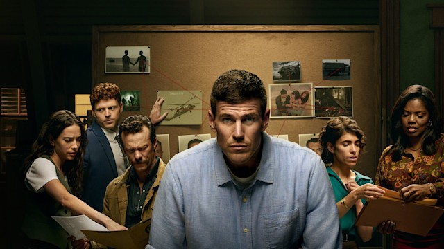 NCIS: ORIGINS stars Austin Stowell as young Leroy Jethro Gibbs, Kyle Schmid as Mike Franks, Mariel Molino as Special Agent Lala Dominguez, Tyla Abercrumbie as Field Operation Support Officer Mary Jo Sullivan and Diany Rodriguez as Special Agent Vera Strickland