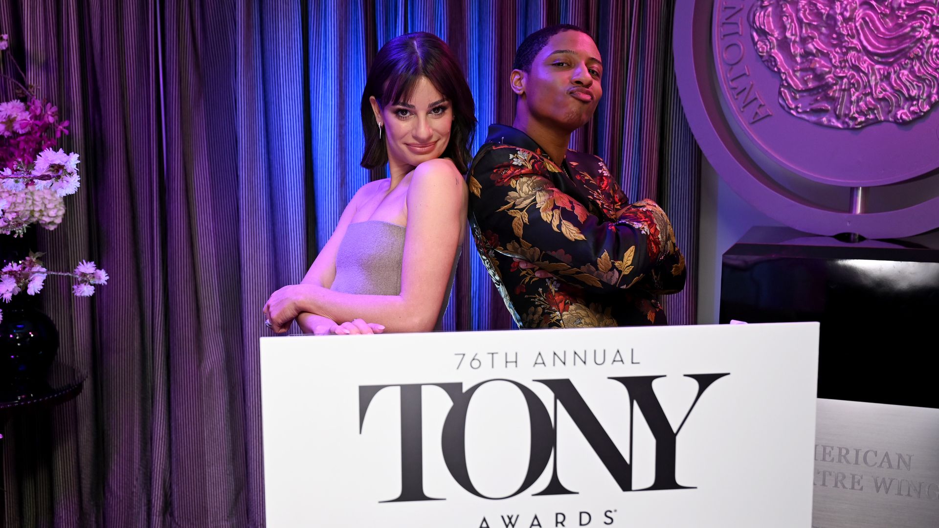 Lea Michele and Myles Frost host The 76th Annual Tony Award Nominations LIVE from Sofitel New York