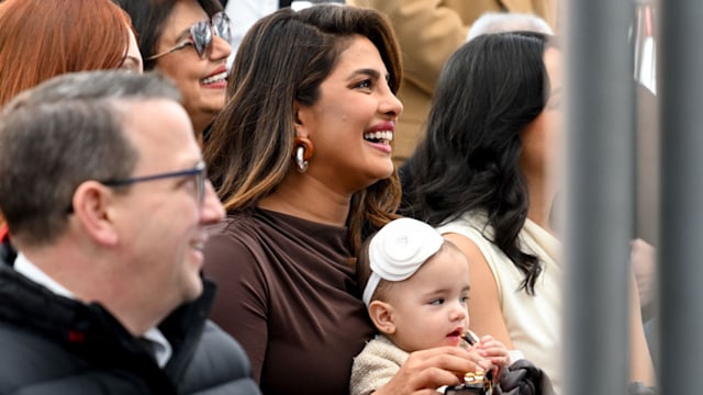 Priyanka Chopra with Malti Marie at Hollywood Walk of Fame star ceremony for Nick Jonas