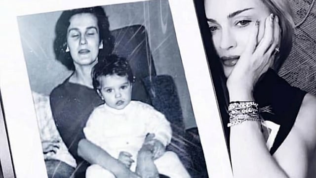 Madonna with her late mom