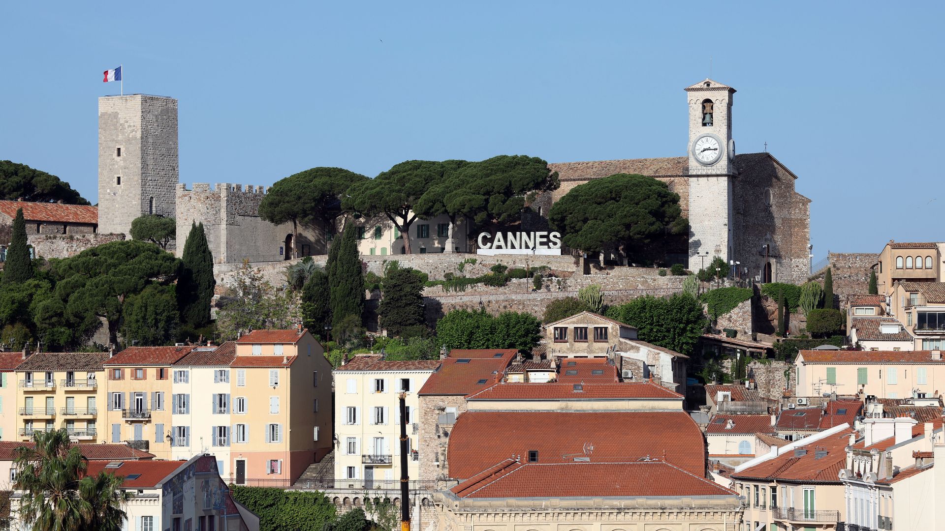A view of some historic buildings in Cannes