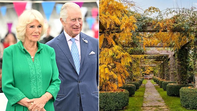 king charles queen consort camilla highgrove gardens autumn