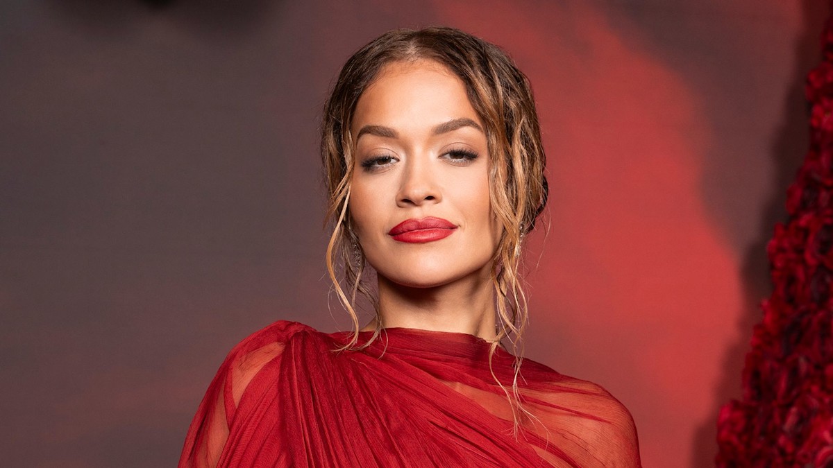 Rita Ora's racy red lace crop top and low-rise midi skirt combo is a heatwave dressing dream | HELLO!