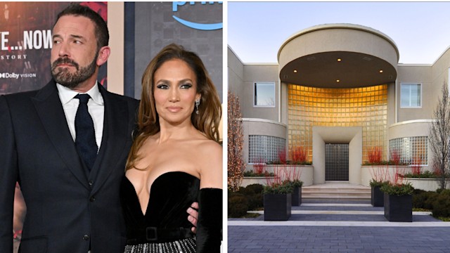jennifer lopez ben affleck split image