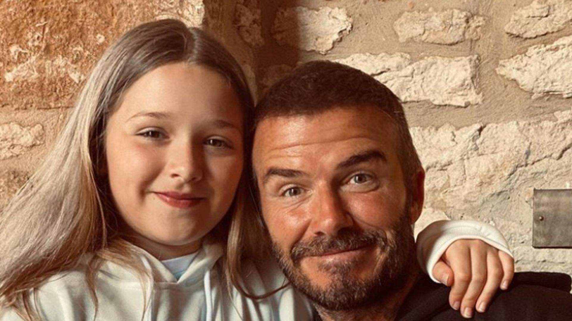 David Beckham and Harper reveal they are huge Friends fans in new photo