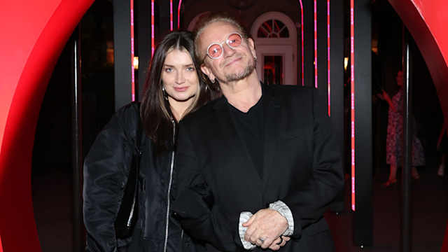 Eve Hewson and Bono attend The (RED) Nightcap at Goals House with Brian Moynihan, Phoebe Robinson & guests, to celebrate the partners and people that have made it possible for (RED) to deliver more than $700 million to the fight against AIDS and COVID, helping more than 245 million people