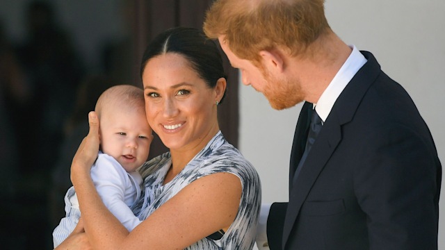 Meghan and Harry with baby Prince Archie