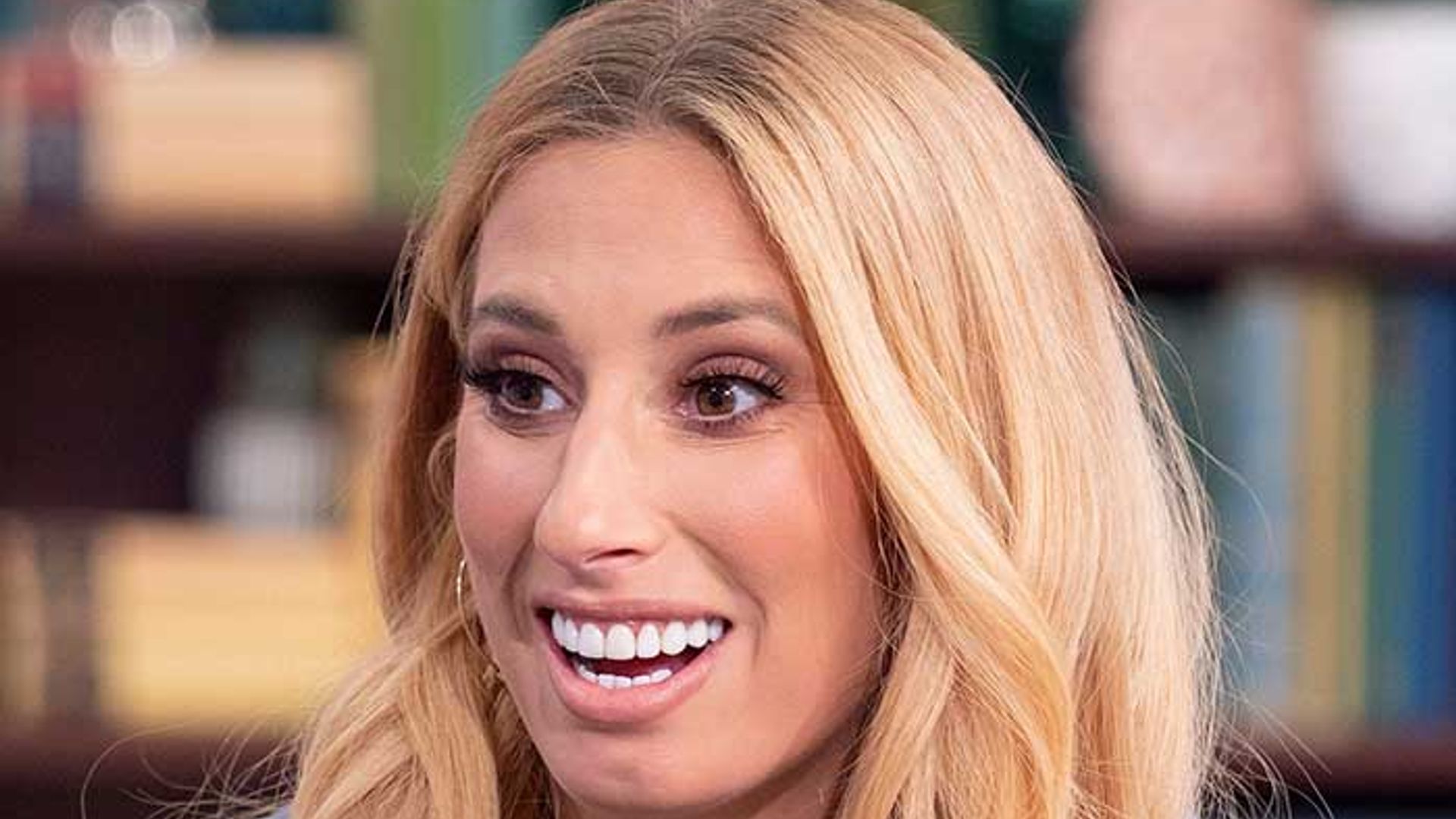 stacey solomon blue dress