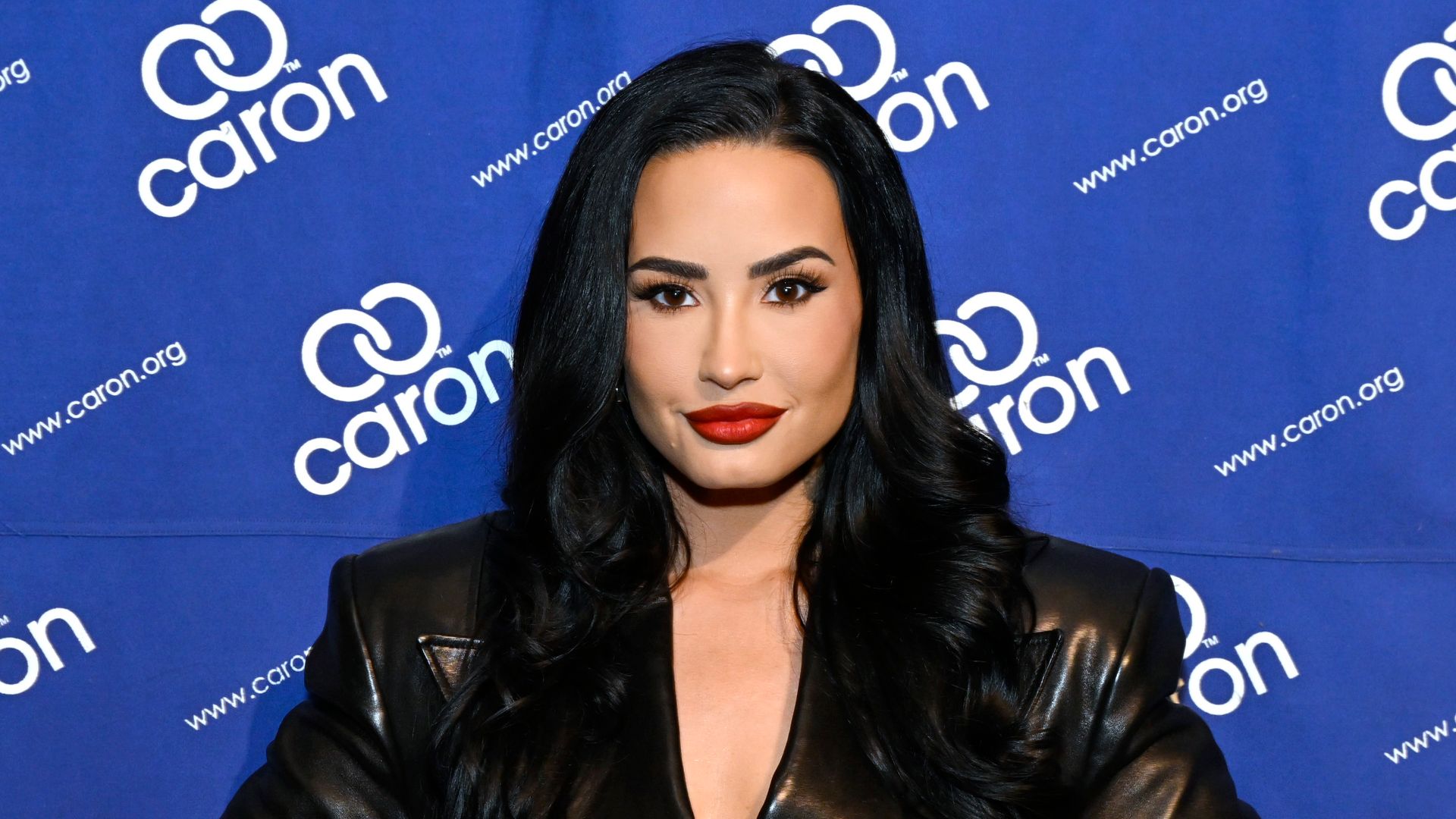 demi lovato in leather jacket