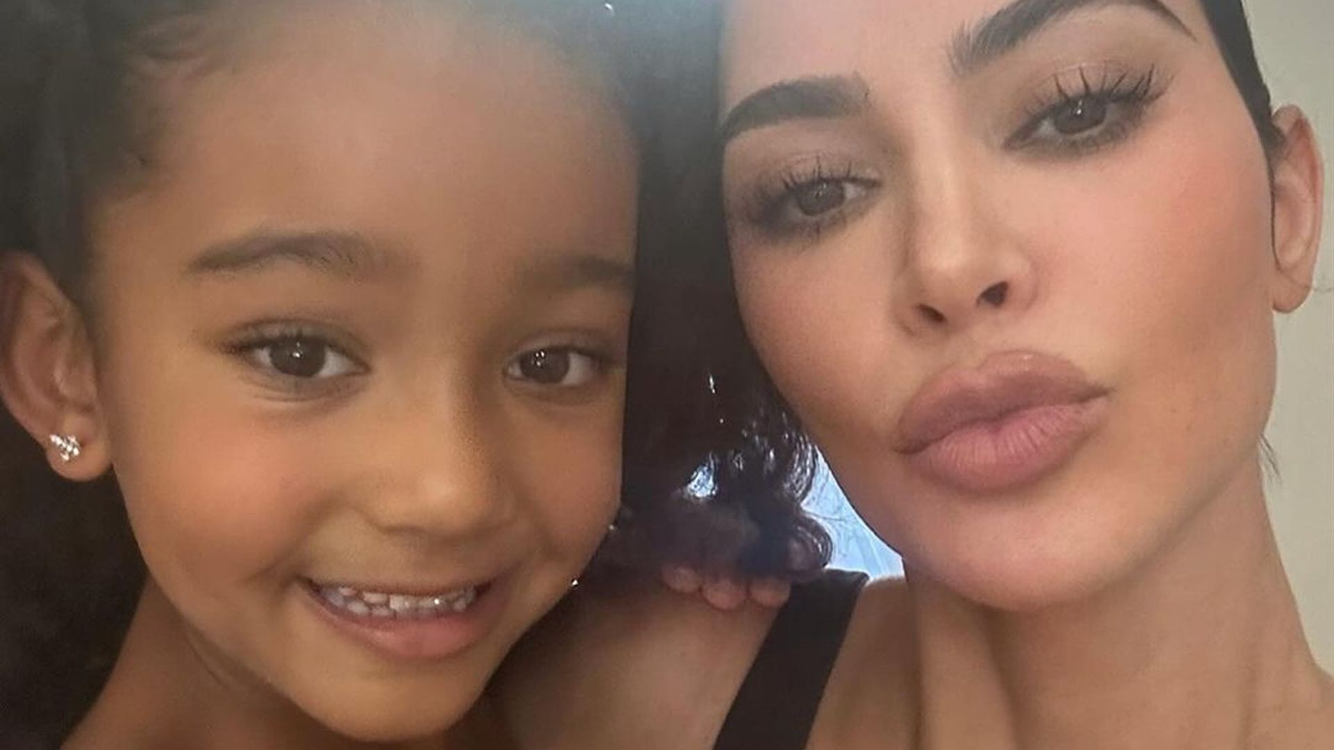 Kim Kardashian pays tribute to daughter Chicago as she braves the limelight with sister North once again