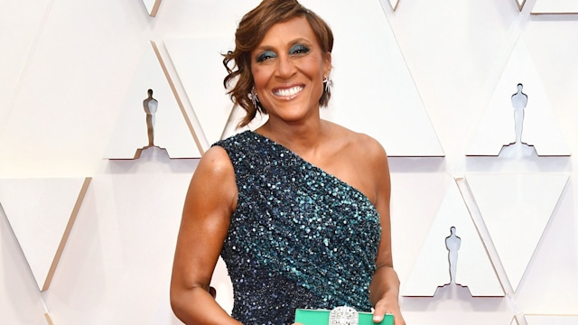 Robin Roberts smiling on the Oscars red carpet 2020