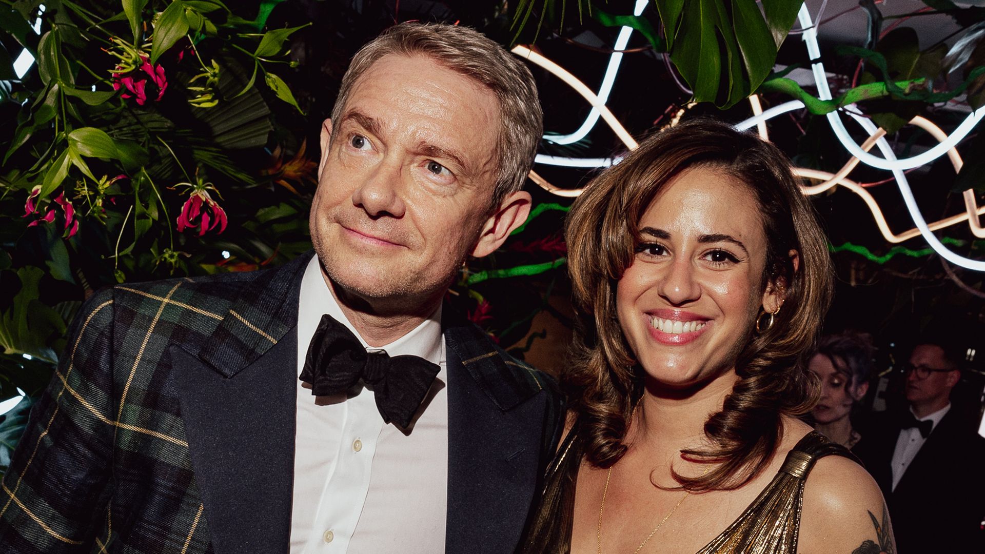 Martin Freeman and Rachel Mariam attend the Champagne Reception during the 2023 BAFTA Television Awards with P&O Cruises at The Royal Festival Hall on May 14, 2023 in London, England.