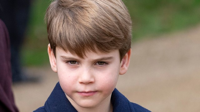 Prince Louis wearing navy jacket on Christmas Day