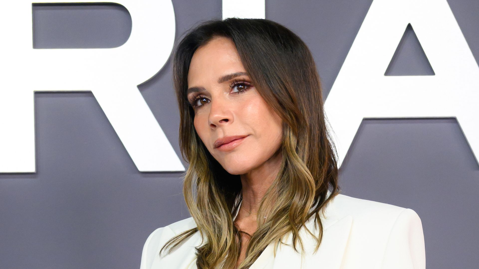 Victoria Beckham attends the "Victoria Beckham" World Premiere at the Curzon Mayfair on October 08, 2025 in London, England