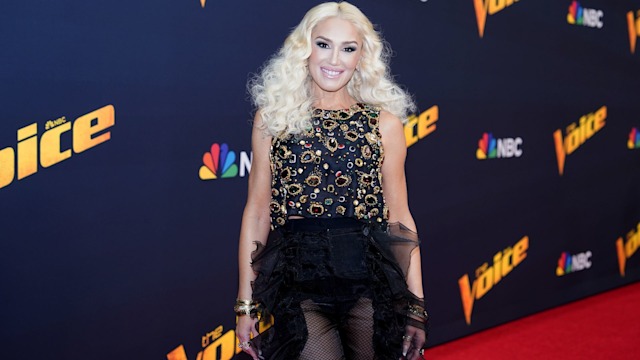 Gwen on The Voice red carpet