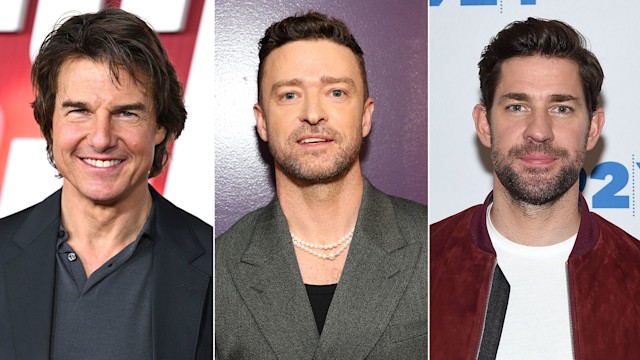 split photo of tom cruise justin timberlake john krasinski