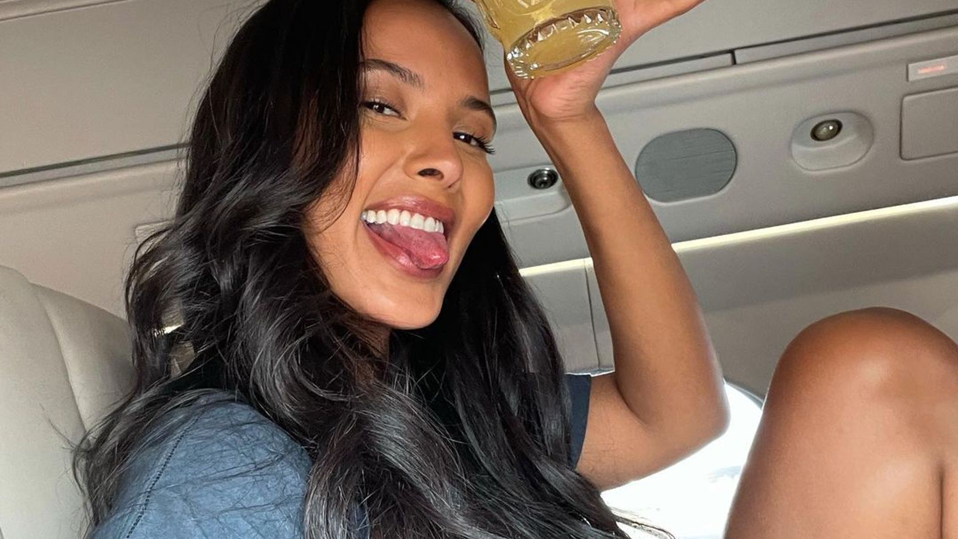 Inside Love Island star Maya Jama's uber-luxe private jet